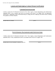 Form SAL-RAS State Agency Liaison Registration and Authorization Statement - North Carolina, Page 3