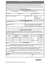Document preview: Form SCO-ASR-0002 Corporate Counsel Application - Ohio