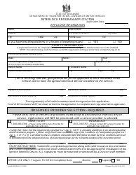 Document preview: Form 2008 Interlock Program Application - Delaware
