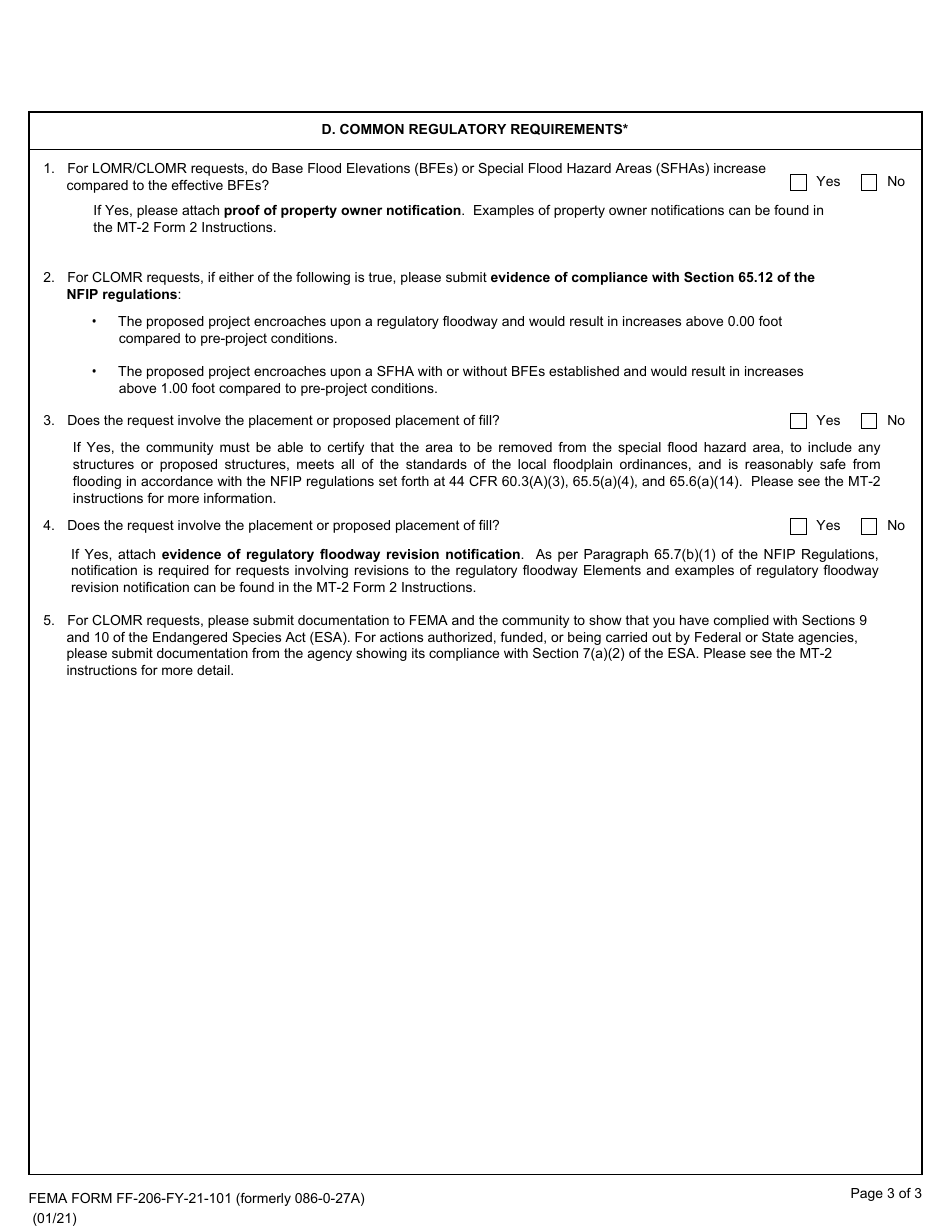 Form Mt 2 2 Fema Form Ff 206 Fy 21 101 Fill Out Sign Online And Download Fillable Pdf 3689