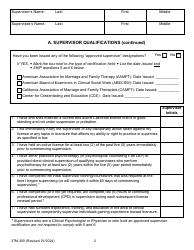 Form 37M-300 Supervision Agreement Between the Supervisor and Supervisee - California, Page 2