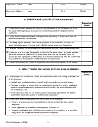 Form 37M-300 Supervision Agreement Between the Supervisor and Supervisee - California, Page 3