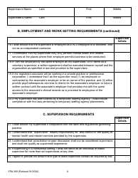 Form 37M-300 Supervision Agreement Between the Supervisor and Supervisee - California, Page 4