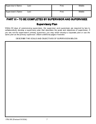 Form 37M-300 Supervision Agreement Between the Supervisor and Supervisee - California, Page 7