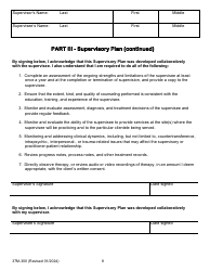 Form 37M-300 Supervision Agreement Between the Supervisor and Supervisee - California, Page 8