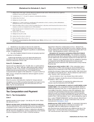 Instructions for IRS Form 1120 U.S. Corporation Income Tax Return, Page 20