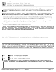Form IL432-2005 Petition for Involuntary/Judicial Admission - Illinois, Page 2