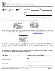 Form IL432-2005 Petition for Involuntary/Judicial Admission - Illinois, Page 5