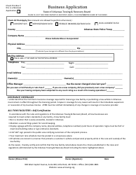 Business Application - Arkansas