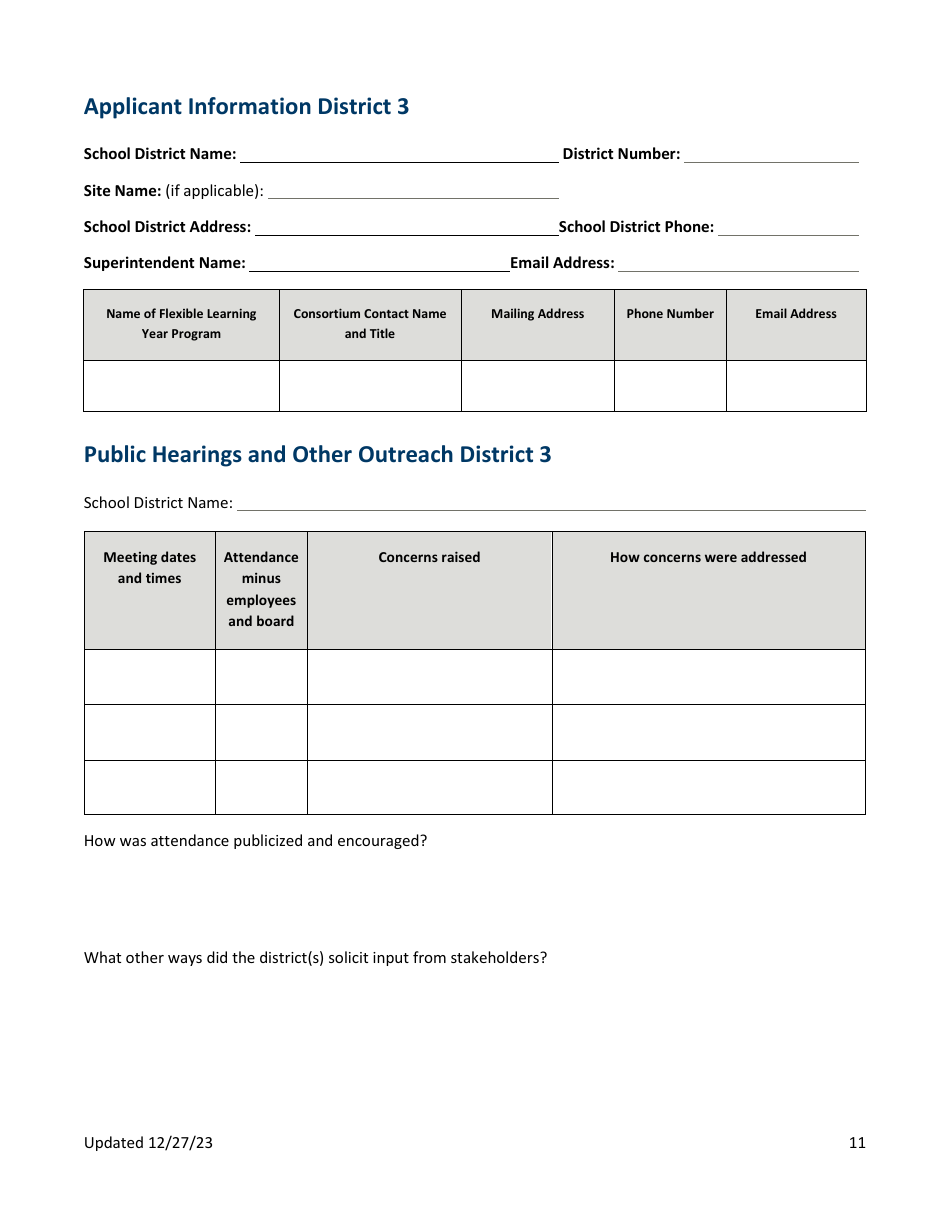 Flexible Learning Year Application - Minnesota, Page 11