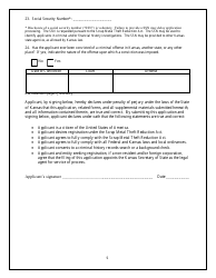 Renewal Application for Scrap Metal Dealer Registration - Kansas, Page 5