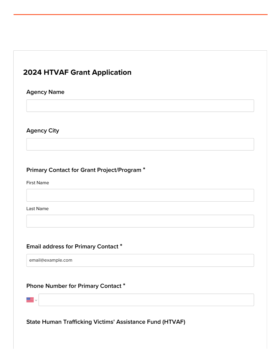 Preview the Htvaf Grant Application Questions - Kansas, Page 1