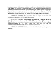 OD- Form 3 SPONSOR Resolution of the Board of Directors - Home American Rescue Plan (Home-Arp) Program - California, Page 2