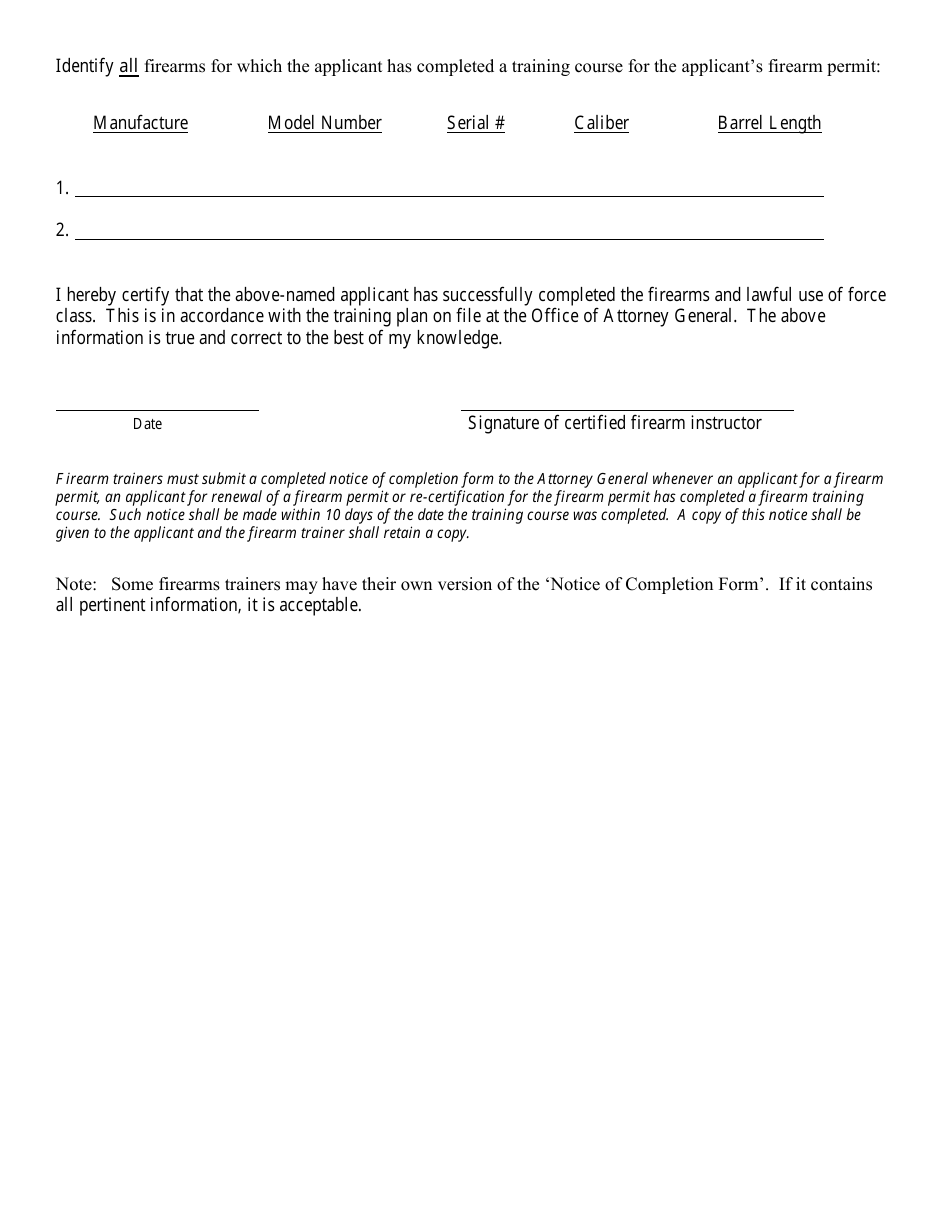 Firearm Permit - Initial Application - Kansas, Page 4