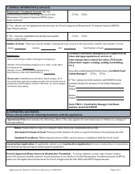 Application for Retail Food Service Businesses - Rhode Island, Page 6