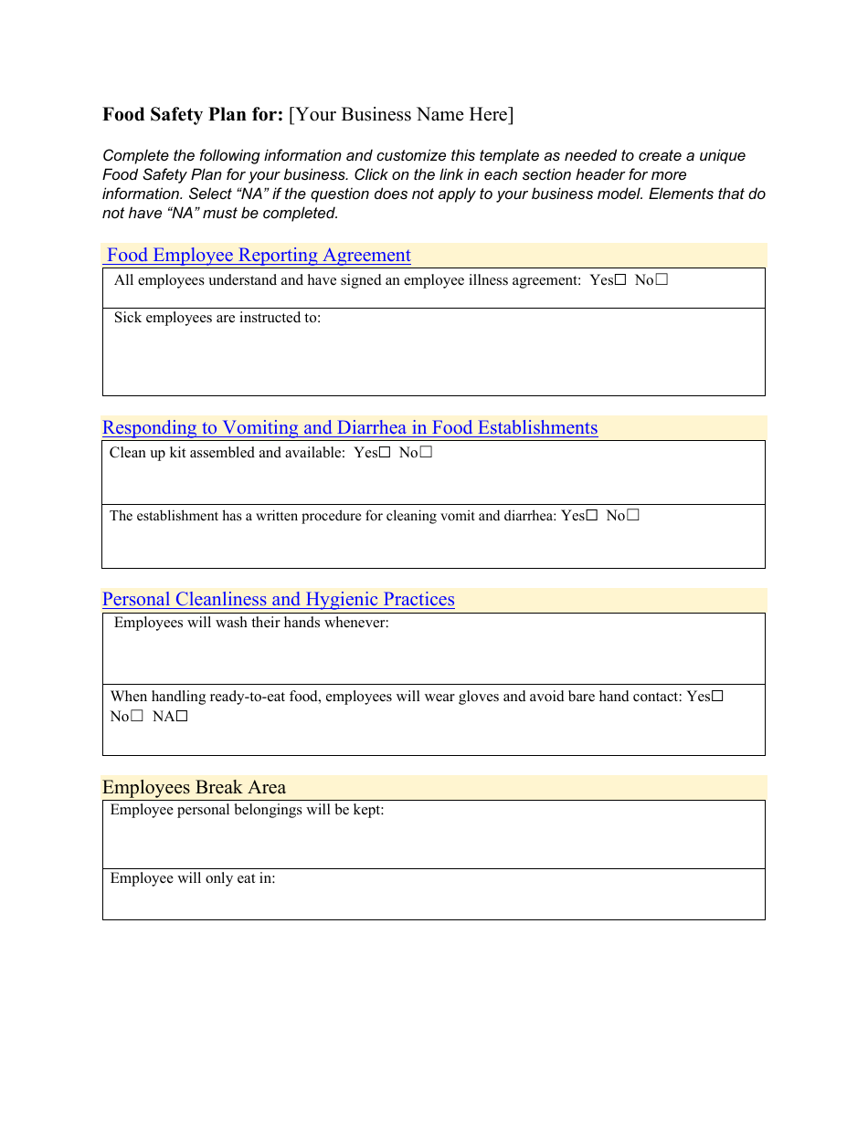 Application for Retail Food Service Businesses - Rhode Island, Page 9