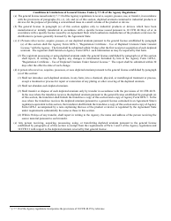 Form GEN-1 Registration Certificate - Use of Depleted Uranium Under General License - Rhode Island, Page 2