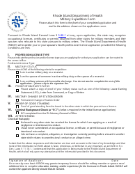 Application for License as a Genetic Counselor - Rhode Island, Page 6