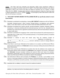Emergency Ex Parte Order of Protection - Oklahoma, Page 2