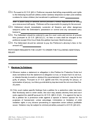 Petition for Protective Order - Oklahoma, Page 6