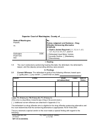 Document preview: Form WPF CR84.0400 DOSA Felony Judgment and Sentence - Drug Offender Sentencing Alternative - Washington