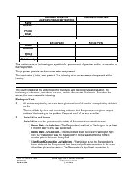 Form GDN C104 Order Appointing Full or Limited Guardian and/or Conservator - Washington, Page 2