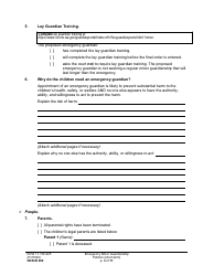 Form GDN M202 Emergency Minor Guardianship Petition (Short-Term) - Washington, Page 3