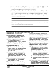 Form PO001 Petition for Protection Order - Washington, Page 16