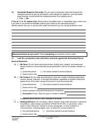 Form PO001 Petition for Protection Order - Washington, Page 5