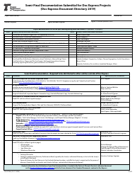 Form 734-5222 (734-2706A) Semi-final Documentation Submittal for Doc Express Projects (Master List 2019) - Oregon, Page 3