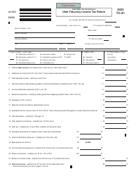 Document preview: Form TC-41 Utah Fiduciary Income Tax Return - Utah
