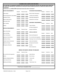 Form SPI M-645A School Bus Driver Training Units and Authorization Checklist - Washington, Page 2