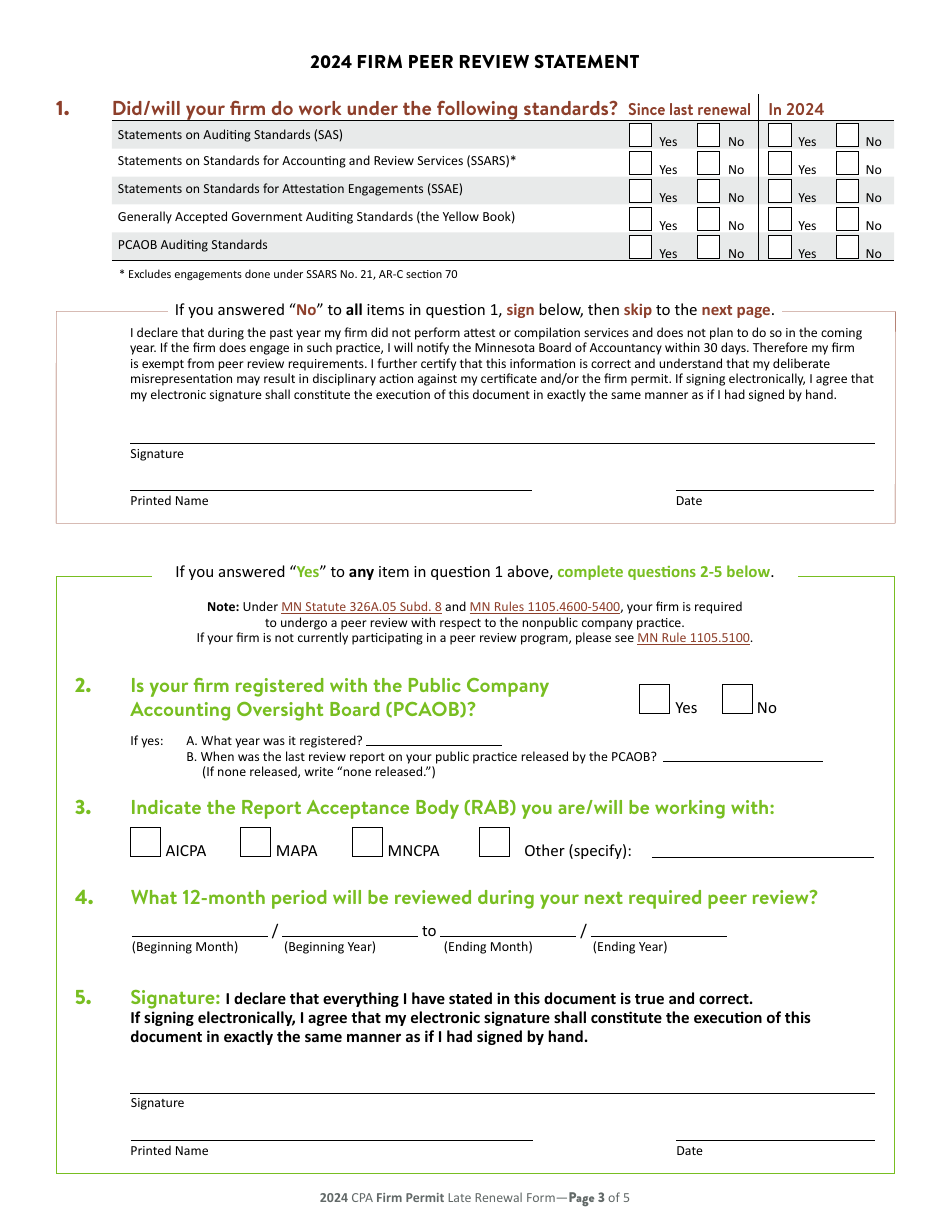 CPA Firm Permit Late Renewal - Minnesota, Page 4