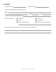 Form CRD-IF903-4X-ENG Intake Form - Housing - California, Page 2