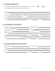 Form CRD-IF903-9X-ENG Intake Form - State Contract Nondiscrimination Requirement (Gc12990) - California, Page 2