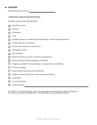 Form CRD-IF903-12X-ENG Intake Form - Unruh Civil Rights Act - California, Page 2