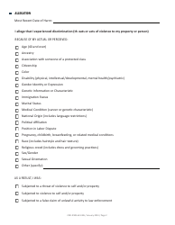 Form CRD-IF903-6X-ENG Intake Form - Ralph Civil Rights Act - California, Page 2