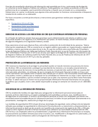 Formulario CRD-IF903-4X-SP Formulario De Registro - Vivienda - California (Spanish), Page 11