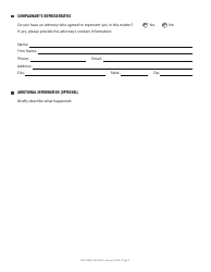 Form CRD-IF903-11X-ENG Intake Form - Discrimination by State-Operated, Funded, or Financially-Assisted Entity (Gc11135) - California, Page 3