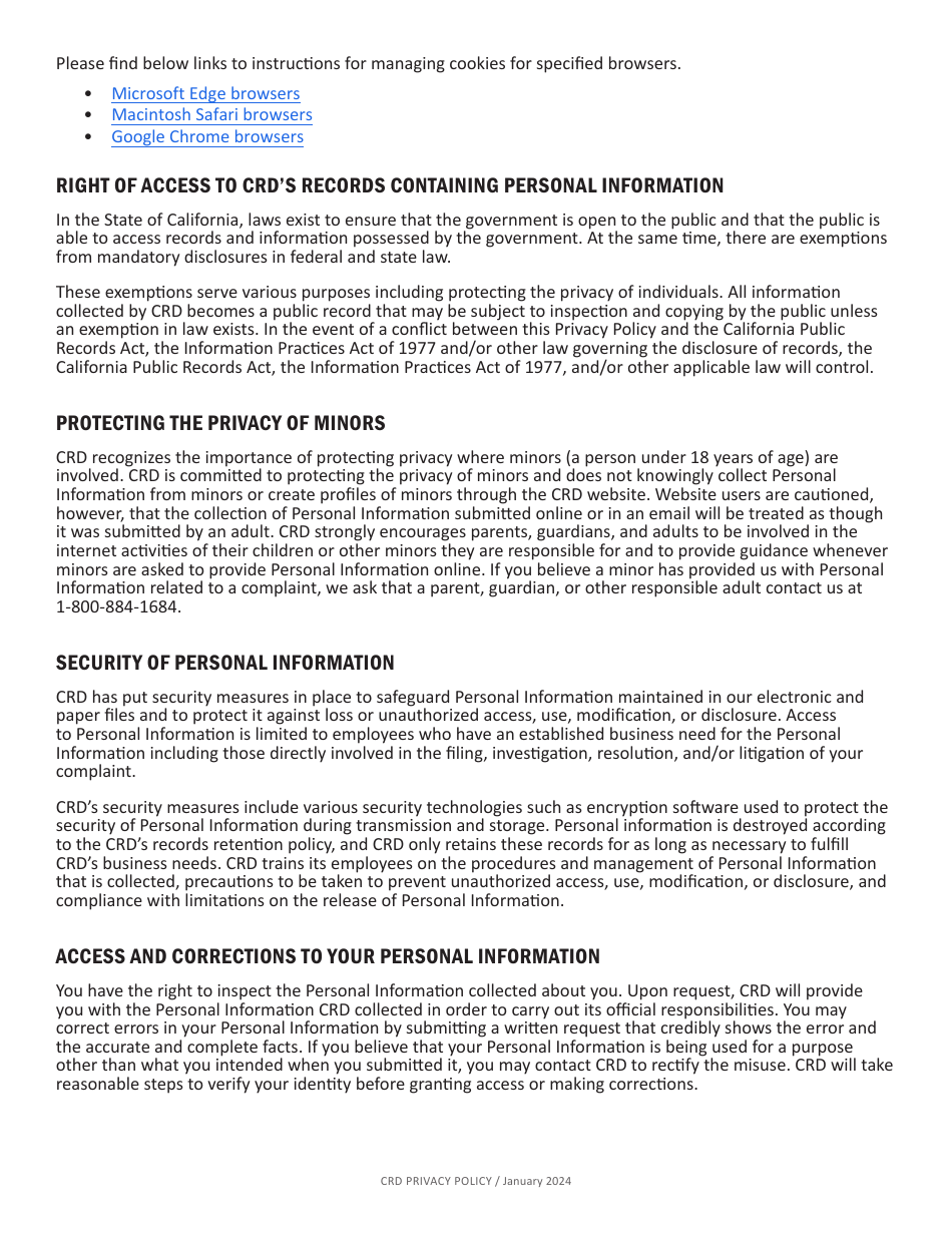 Form CRD-IF903-11X-ENG Intake Form - Discrimination by State-Operated, Funded, or Financially-Assisted Entity (Gc11135) - California, Page 8