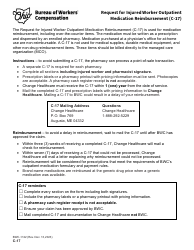 Document preview: Form C-17 (BWC-1122) Request for Injured Worker Outpatient Medication Reimbursement - Ohio