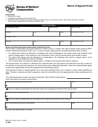 Document preview: Form C-108 (BWC-1231) Waiver of Appeal Period - Ohio
