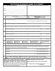 Fictitious Business Name Application - Mono County, California, Page 2