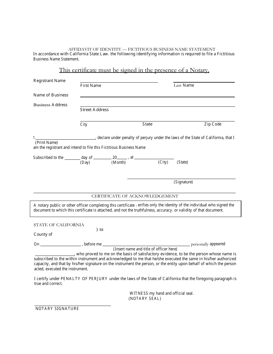 Mono County, California Fictitious Business Name Application - Fill Out ...