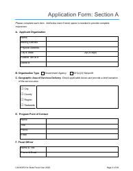 Notice of Funding Opportunity Application - Nevada, Page 3