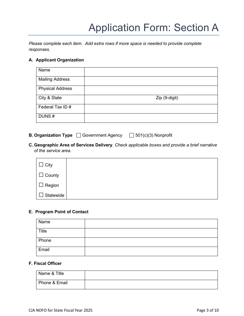 Notice of Funding Opportunity Application - Nevada, Page 3