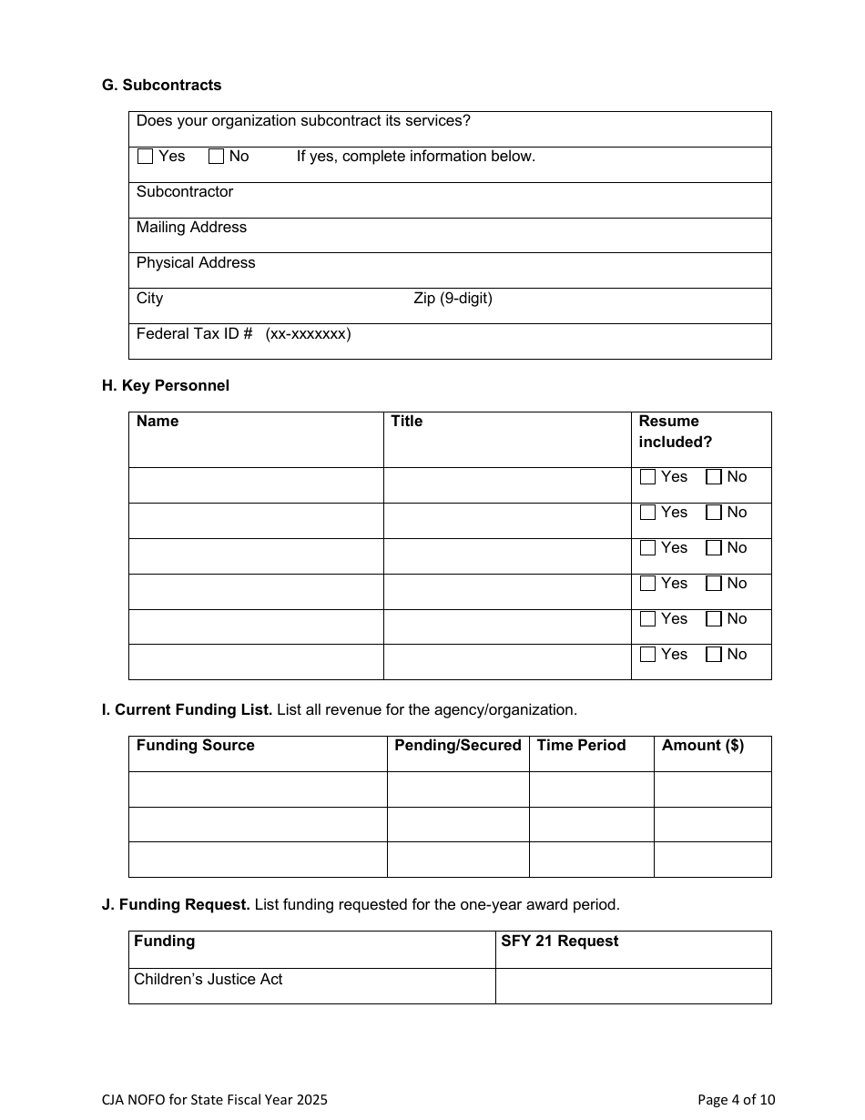 Notice of Funding Opportunity Application - Nevada, Page 4