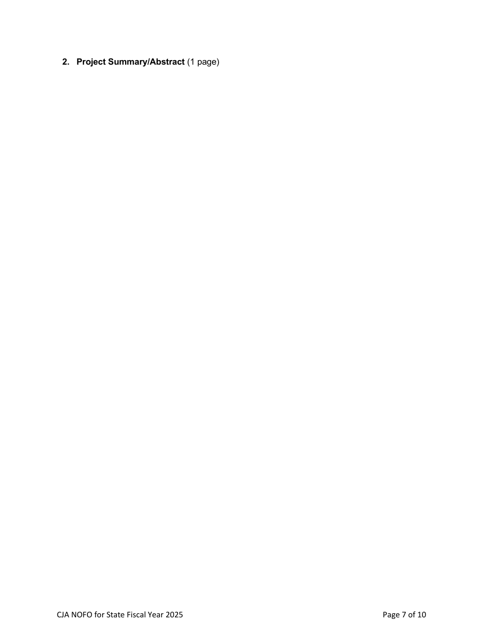 Notice of Funding Opportunity Application - Nevada, Page 7