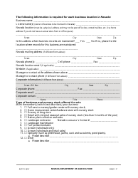 Nevada Nursery Stock Dealer License Application - Nevada, Page 2