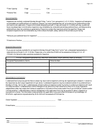 Hobby Breeder License Application - Kansas, Page 2